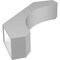 Ekena Millwork 6-in. W x 26-in. D x 32-in. H Legacy Architectural Grade PVC Knee Brace BRCP06X26X32LEC - alternate 4